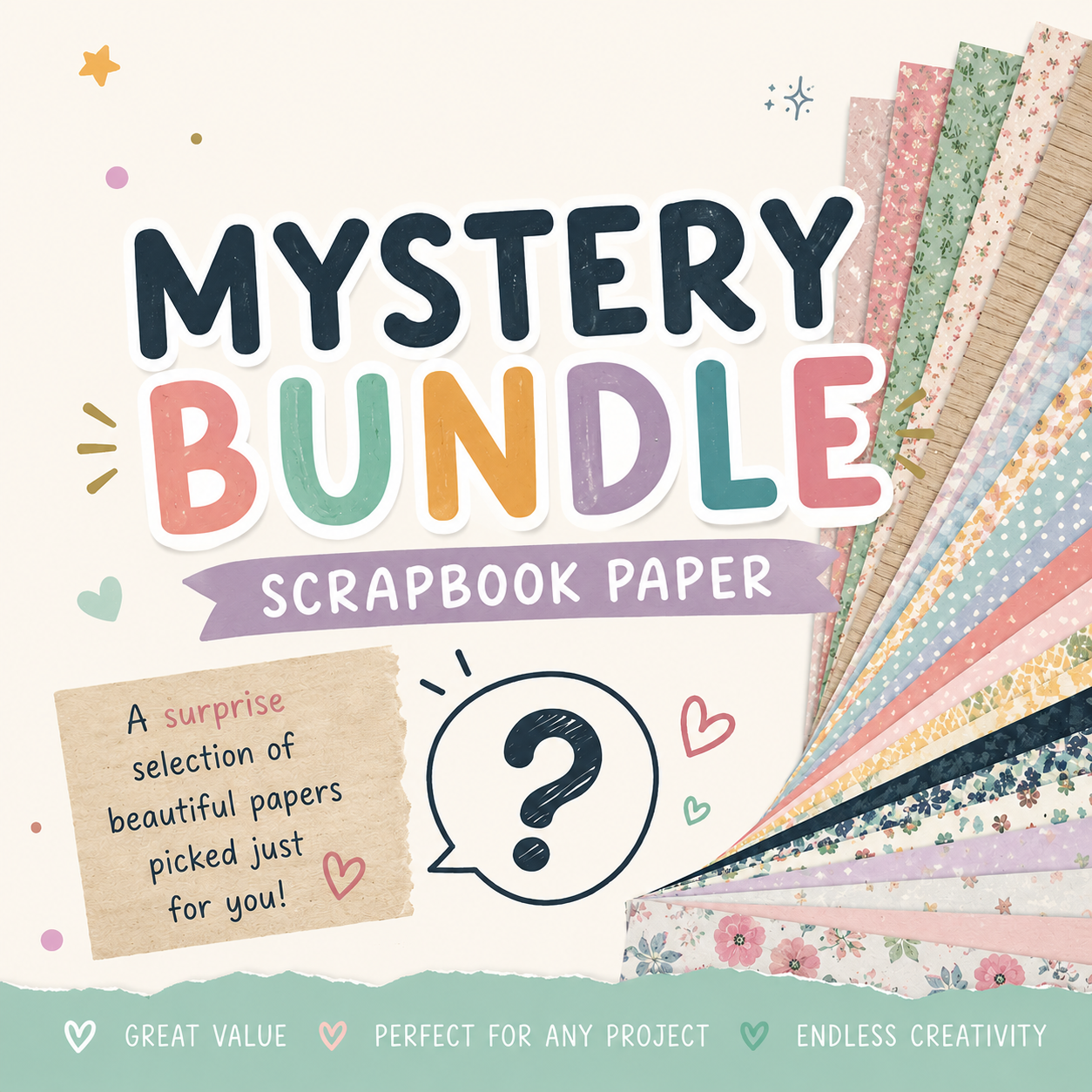 Scrapbook Paper Mystery Bundle