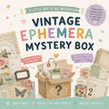 Large Vintage Ephemera Box